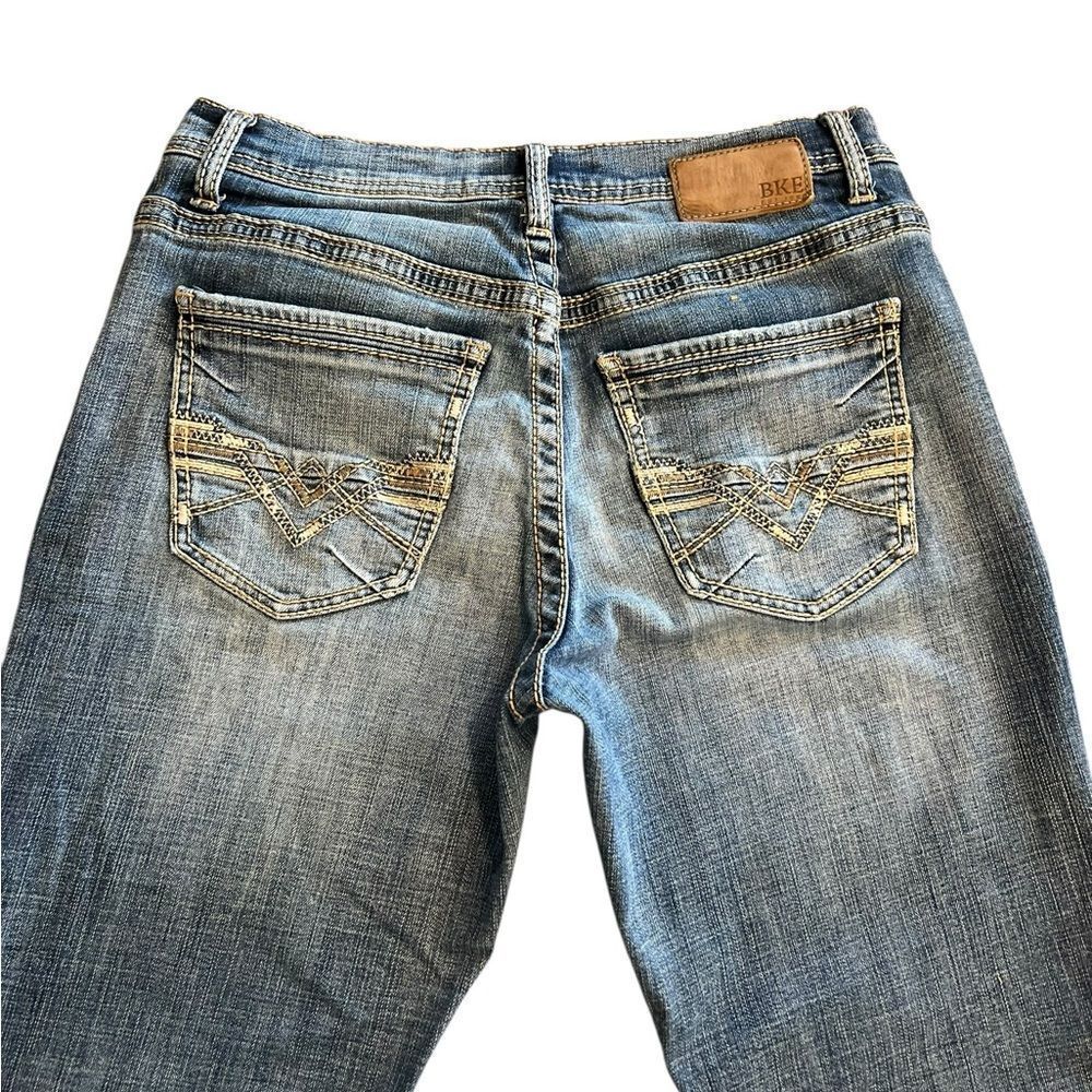 BKE Tyler Jeans Men’s 30x32 Medium Wash Straight Fit Stretch Denim - Picture 5 of 6